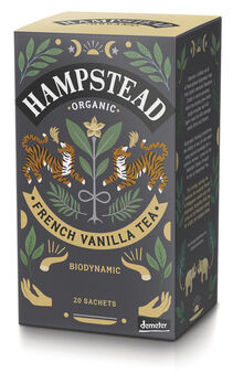 Hampstead Tea French Vanilla Tea Schwarztee demeter 20 Beutel