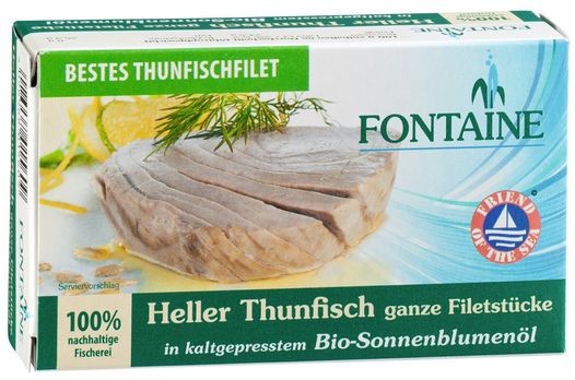 Fontaine Thunfisch hell, in Sonnenblumenöl 120g