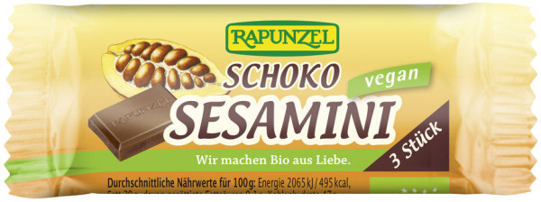 Rapunzel Choco Sesamini-Knusperriegel 27g