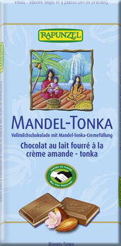 Rapunzel Vollmilch Schokolade Tonka-Mandel 100g