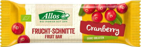Allos Fruchtschnitte Cranberry 30g