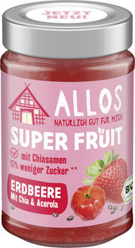 Allos Super Fruit Erdbeere mit Chia&Acerola Aufstrich 200g