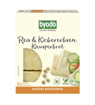 Byodo Reis und Kichererbsen Knusperbrot 6x20g