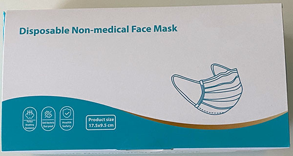 Mund-Nasen-Maske 50 Stück MHD 25.09.2021