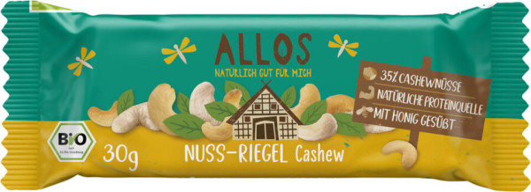Allos Nuss-Schnitte Cashew 30g