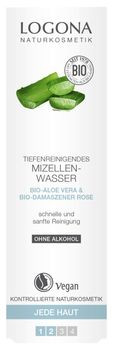 LOGONA Reinigendes Mizellenwasser Bio-Damaszener Rose & Bio-Grüntee 125ml