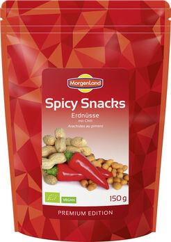 MorgenLand Spicy Snacks Erdnüsse mit Chili 150g