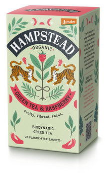 Hampstead Tea Raspberry Tea Grüntee mit Himbeere 20Stk