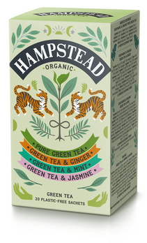 Hampstead Tea Green Selection pur, Minze, Zitrone, Jasmine 20Stk