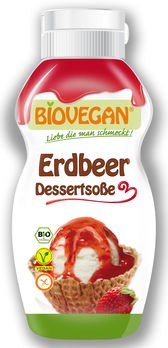Biovegan Erdbeer Dessertsoße 240g