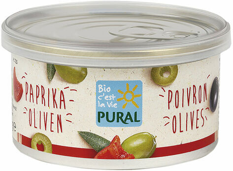 Pural Brotaufstrich Olive Paprika palmölfrei 125g