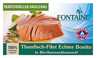 Fontaine Thunfisch-Filet Echter Bonito in Sonnenblumenöl 120g