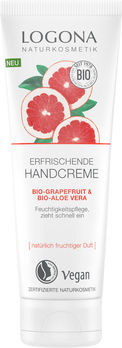 LOGONA Erfrischende Handcreme Bio Grapefruit & Bio-Aloe Vera 75ml