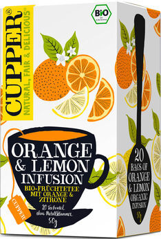 CUPPER Teemoment Orange and Lemon Infusion 40g 20 Beutel