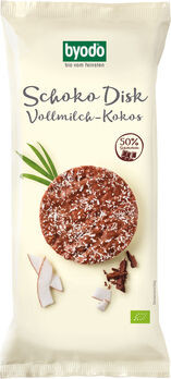 Byodo Schoko Disk Vollmilch-Kokos 70g