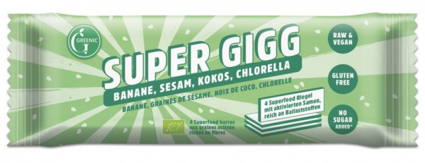 GREENIC Banane, Sesam, Kokos, Chlorella Super Gigg 23g
