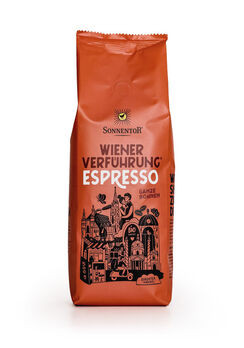 Sonnentor Espresso Kaffee ganze Bohne Wiener Verführung 500g