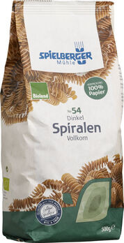 Spielberger Dinkel Vollkorn Spiralen Bioland Nudeln 500g