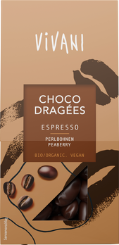 Vivani Choco Dragées Espresso (Perlbohne) 75g