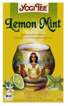 Golden Temple Lemon Mint, ayurvedischer Kräutertee 17Btl