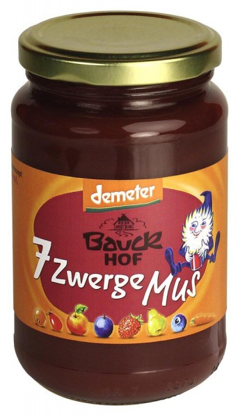 Bauckhof 7 Zwerge Mus ungesüßt demeter 360g