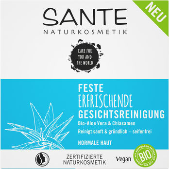 SANTE Feste Naturkost-Versand | -Milch | Gesicht Gesichtswasser Gesichtsreinigung 60g Erfrischende | und Vera&Chia | Bio-Aloe Naturkosmetik