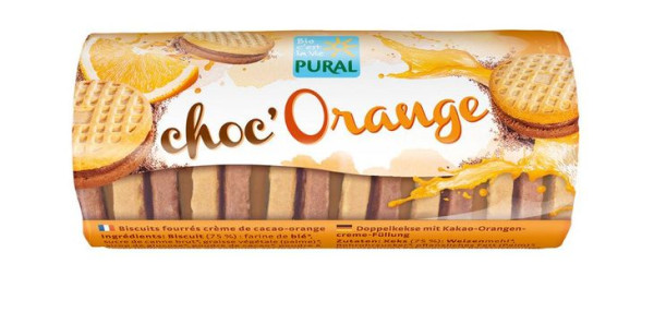 Pural Choc'Orange heller+dunkler Keks mit Kakao-Orangef. 85g