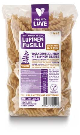 MADE WITH LUVE Lupinen Nudeln Fusilli 250g