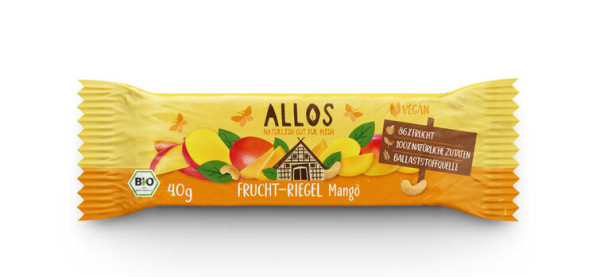 Allos Fruchtriegel Mango 40g