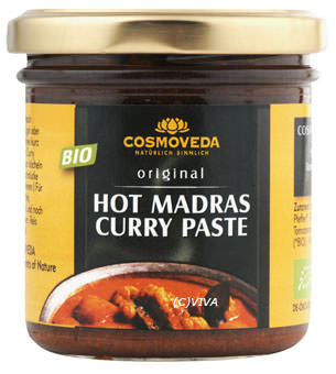 Cosmoveda Hot Madras Curry Paste 160g