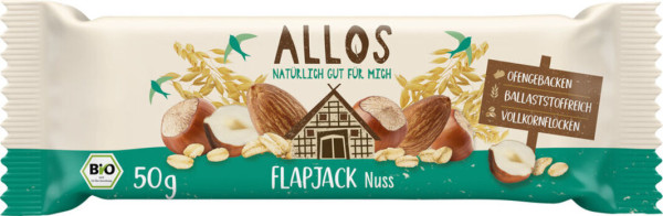 Allos Hafer Flapjack Nuss 50g