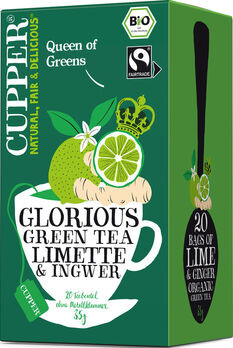 CUPPER Grüner Tee Limette & Ingwer 35g 20 Beutel