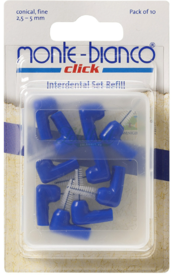 Monte Bianco Interdental-Bürsten konisch 10 Stück/A