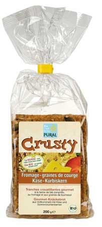 Pural Crusty Käse-Kürbiskern, Gourmet Knäckbrot 200g