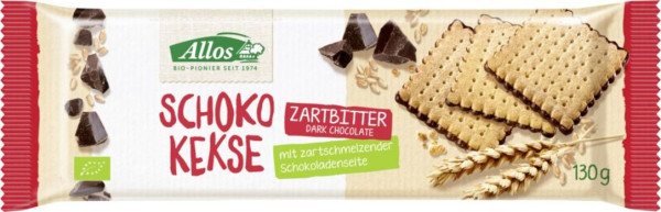 Allos Schoko-Kekse Zartbitter 130g