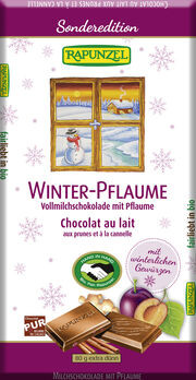 Rapunzel Vollmilchschokolade Winter-Pflaume 80g