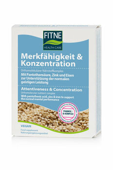 FITNE Nährstoffkomplex Merkfähigkeit und Konzentration Kapseln 60 Stück/A