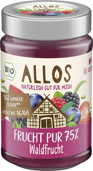 Allos Frucht Pur 75% Aufstrich Waldfrucht 200g