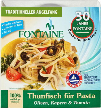 Fontaine Thunfisch für Pasta Oliven, Kapern & Tomate 200g