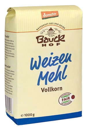 Bauckhof Weizenmehl Vollkorn Demeter 1kg