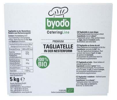 Byodo Tagliatelle semola (Nester) 5kg