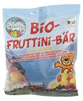 ökovital Bio-Fruttini-Bär, ohne Gelatine 100g