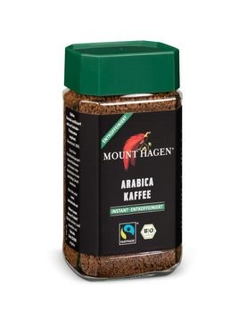 Mount Hagen Löslicher Bohnenkaffee, entkoffeiniert 100g