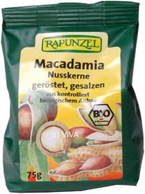 Rapunzel Macadamia-Nusskerne geröstet & gesalzen 75g