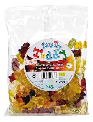 Pural Fruchtgummi Bio Teddy Family 300g