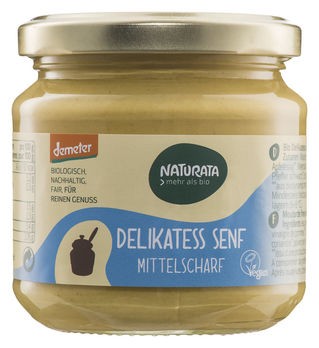 Naturata Delikatess Senf, Glas, demeter 190ml/A