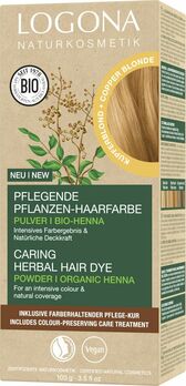 LOGONA Pflegende Pflanzen-Haarfarbe Pulver 02 kupferblond 100g |  Pflanzenhaarfarben | Haare färben | Haare | Naturkosmetik |  Naturkost-Versand