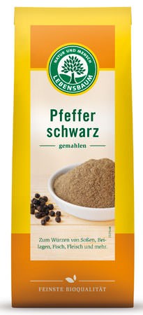 Lebensbaum Pfeffer schwarz, gemahlen 50g