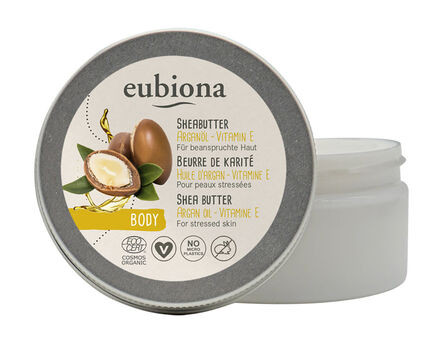 Eubiona Sheabutter mit Arganöl & Vitamin E Körperpflege 100ml