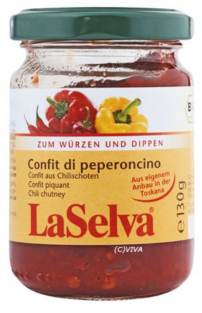 LaSelva Confit di peperoncino, mit Chilischoten 130g